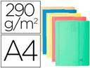 [47670E] SUBCARPETA CARTULINA CON BOLSA EXACOMPTA DIN A4 COLORES SURTIDOS 290 GR