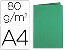 [800004E] SUBCARPETA CARTULINA EXACOMPTA DIN A4 VERDE OSCURO 80 GR