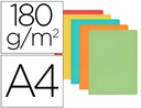 [400040673] SUBCARPETA CARTULINA GIO DIN A4 COLORES PASTELES SURTIDOS 180 G/M2 PAQUETE DE 50 UNIDADES