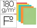 [400040681] SUBCARPETA CARTULINA GIO FOLIO COLORES SURTIDOS 180 180 GR/M2 PAQUETE DE 50 UNIDADES