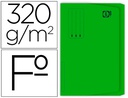 [400040685] SUBCARPETA CARTULINA GIO FOLIO POCKET VERDE CON BOLSA Y SOLAPA 320G/M2