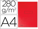 [445003E] SUBCARPETA CARTULINA RECICLADA EXACOMPTA A4 ROJA 280G/M2 CON 2 SOLAPAS INTERIOR