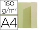 [348004E] SUBCARPETA EXACOMPTA DIN A4 VERDE 160G/M2 CON SOLAPA INTERIOR