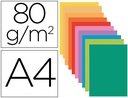 [800001E] SUBCARPETA PAPEL EXACOMPTA DIN A4 COLORES SURTIDOS 80 GR