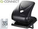 [KF01236] TALADRADOR Q-CONNECT KF01236 2 TALADROS -COLOR NEGRO -ABERTURA 3,5 MM PARA 35 HOJAS