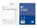 [T300] TALONARIO LIDERPAPEL FACTURAS 8º ORIGINAL Y 2 COPIAS T300 CON I.V.A.