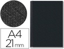 [73950095] TAPA DE ENCUADERNACION CHANNEL RIGIDA 73950095 NEGRO LOMO 21 MM CAPACIDAD 210 HOJAS