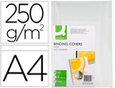 [KF00502] TAPA DE ENCUADERNACION Q-CONNECT CARTON DIN A4 BLANCO SIMIL PIEL CAJA DE 100 UNIDADES