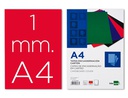 [TE03] TAPA ENCUADERNACION LIDERPAPEL CARTON A4 1MM ROJA PAQUETE DE 50 UNIDADES