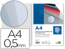 [TE07] TAPA ENCUADERNACION LIDERPAPEL POLIPROPILENO A4 0.5MM AHUMADA PAQUETE DE 100 UNIDADES