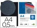 [TE11] TAPA ENCUADERNACION LIDERPAPEL POLIPROPILENO A4 0.5MM NEGRO OPACO PAQUETE DE 100 UNIDADES