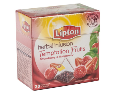 TE LIPTON PIRAMIDE DE FRUTAS ROJAS 20 UNIDADES