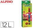 [PX000012] TEMPERA EN BARRA ALPINO PINTACOLOR CAJA DE 12 COLORES SURTIDOS