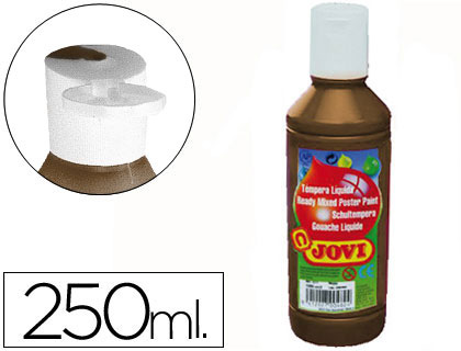 TEMPERA LIQUIDA JOVI ESCOLAR 250 ML MARRON