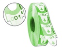 [39649110] TICKETS TURNOMATIC 31X67 MM COLOR VERDE ROLLO 4000 TICKETS