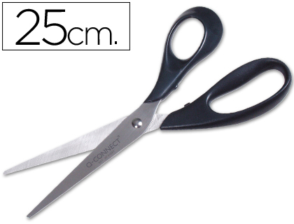 TIJERA OFICINA Q-CONNECT INOXIDABLE 10\" 25 CM BLISTER
