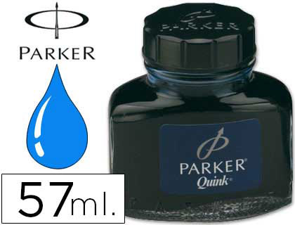TINTA ESTILOGRAFICA PARKER AZUL PERMANENTE BOTE 57 ML