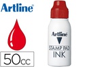 [50 CC-R] TINTA TAMPON ARTLINE ROJA BOTE 50 CC