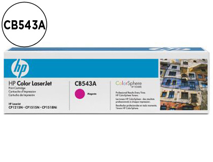 TONER HP CB543A COLOR LASERJET CP-1215/CP-1515/CP-1518 MAGENTA WITH COLORSPHERE -1.00PAG-