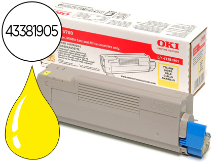 TONER OKI C5600/5700 AMARILLO -2.000 PAG-