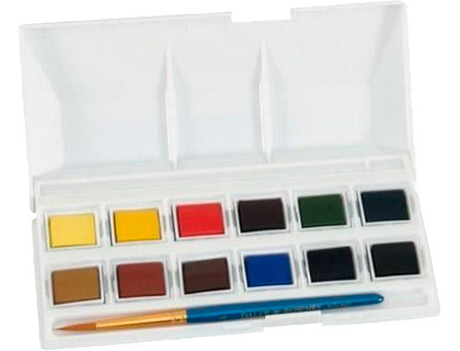 ACUARELA DALER ROWNEY SIMPLY BOLSILLO CAJA DE 12 COLORES SURTIDOS