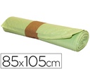 [10020306] BOLSA BASURA INDUSTRIAL AMARILLA 85X105CM GALGA 110 ROLLO DE 10 UNIDADES