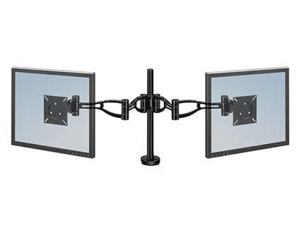 BRAZO PARA MONITOR PLANO DOBLE FELLOWES PROFESSIONAL NORMATIVA VESA FLEXIBLE PARA PANTALLAS HASTA 10 KG