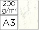 [35086] CARTULINA MARMOLEADA DIN A3 200 GR CREMA CLARO PAQUETE DE 100 HOJAS