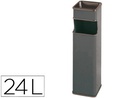 [403-G] CENICERO PAPELERA CUADRADO 403 GRIS METALICO 65X18X18 CM