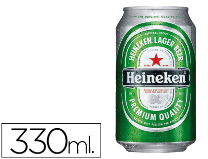 CERVEZA HEINEKEN LATA 330 ML