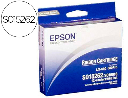 CINTA IMPRESORA EPSON LQ-670/860/1060/2500/2550, DLQ-2000 NEGRA
