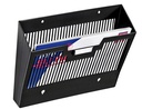 [1001230011] EXPOSITOR MURAL CEP DE PARED POLIESTIRENO REJILLA 1 COMPARTIMENTO NEGRO 360X257X95 MM