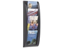 [4063.01] EXPOSITOR MURAL PAPERFLOW DIN A5 NEGRO 5 CASILLAS 650X228X95 MM