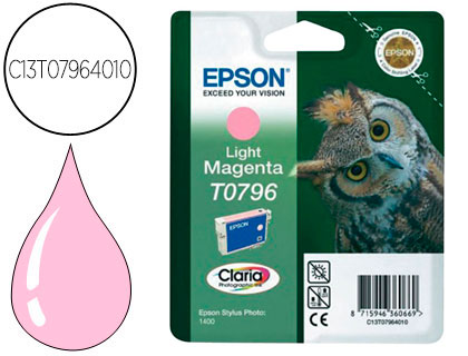 INK-JET EPSON STYLUS TO7964 MAGENTA CLARO P50 PX650 700W 710W 720WD 730WD 800FW