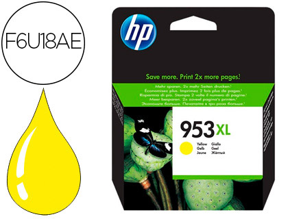 INK-JET HP 953XL OFFICEJET PRO 7730 / 8218 / 8710 / 8715 / 8720 / 8725 / 8730 / 8740 / 8745 AMARILLO 1.600 PAG