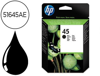 INK-JET HP DESKJET 710C 720C 810C 815C 850 870 880C 890C 895CXI 930C 950 1180C 1280 16 00C 960 970 1100C N.45 NEGRO
