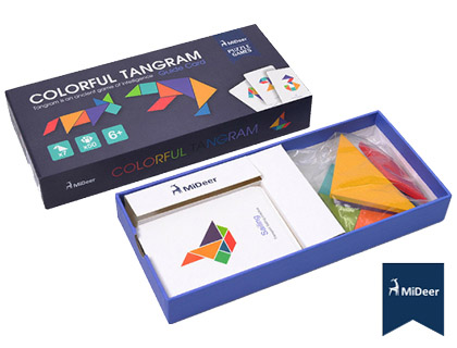 JUEGO MIDEER DIDACTICO TANGRAM DE COLORES