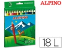 [AL010656] LAPICES DE COLORES ALPINO 656 CAJA DE 18 COLORES LARGOS