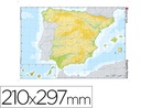 [7197-4] MAPA MUDO COLOR DIN A4 ESPAÑA FISICO