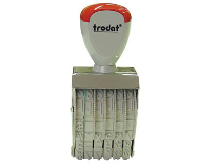 NUMERADOR TRODAT MANUAL CON 6 BANDAS 7 MM