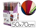 [CL11] PAPEL CELOFAN LIDERPAPEL 50X70 CM EXPOSITOR DE 56 BOLSAS DE 5 HOJAS 8 COLORES SURTIDOS