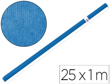 PAPEL KRAFT LIDERPAPEL AZUL -ROLLO 25X1 MT