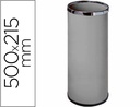 [301-G] PARAGUERO METALICO 301 GRIS AROS CROMADO 50X21,5 CM