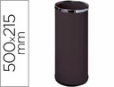 [301-N] PARAGUERO METALICO 301 NEGRO AROS CROMADO 50X21,5 CM