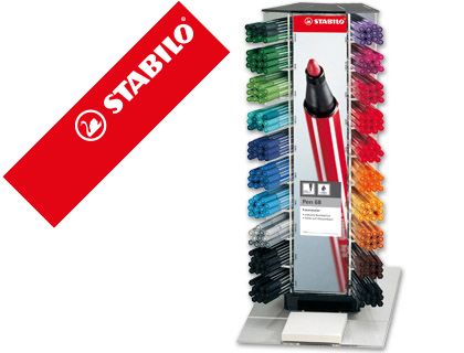 ROTULADOR STABILO ACUARELABLE PEN 68 COUNTER EXPOSITOR 240 UNIDADES COLORES SURTIDOS