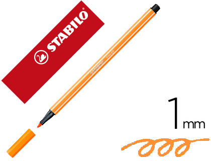 ROTULADOR STABILO ACUARELABLE PEN 68 OCRE PUNTA GRUESA 1MM