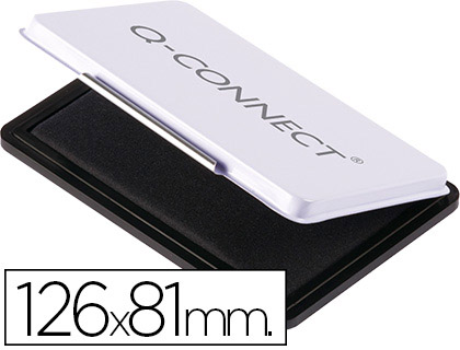 TAMPON Q-CONNECT Nº1 126X81 MM NEGRO