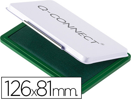 TAMPON Q-CONNECT Nº1 126X81 MM VERDE