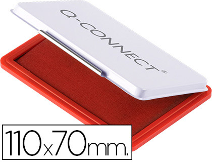 TAMPON Q-CONNECT Nº2 110X70 MM ROJO