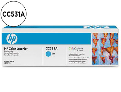 TONER HP LASERJET COLOR CP2025/CM2320 CIAN 2.800 PAG
